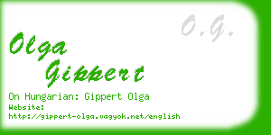 olga gippert business card